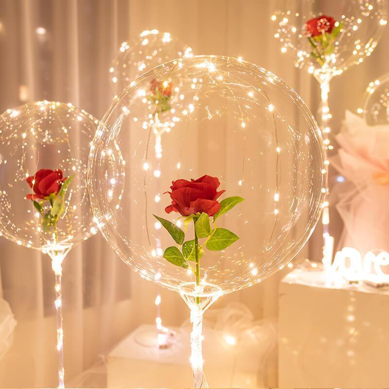 (Limited Offer)LED Luminous Balloon Rose Bouquet
