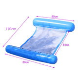 Inflatable Floating Bed Swimming Pool Water Hammock Float Pool Lounge Bed Swimming Chair Beach Lazy Water Lounger With Air Pump